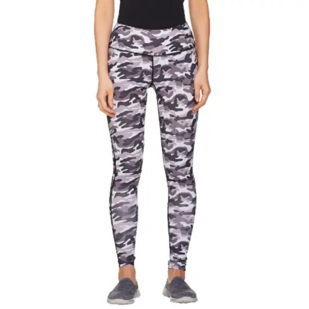 cee bee CHERYL BURKE Camo Print Leggings NWOT MEDIUM QVC $49.75